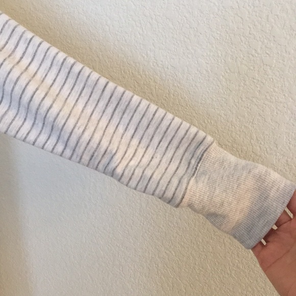 Danskin Gray Striped Crewneck Pullover - Picture 16 of 16